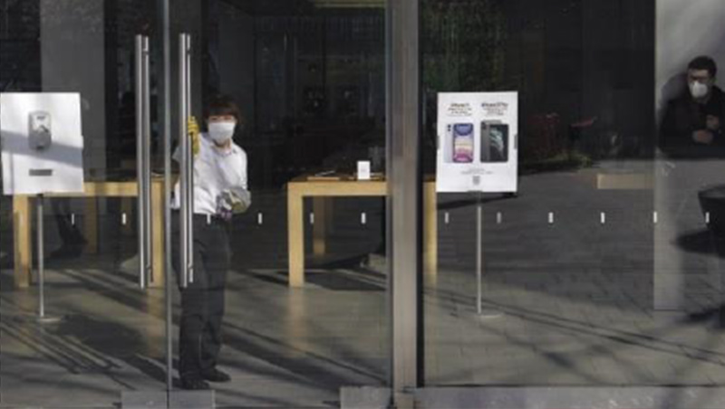 武漢肺炎瞬間爆發，蘋果不僅供應鏈受影響，連在中國的42家直營店，也關閉至2月10日。